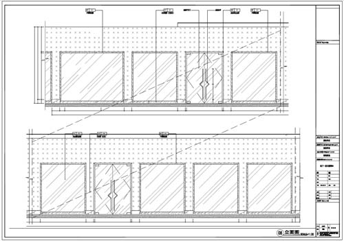 商場深化設(shè)計施工圖負(fù)一層立面圖08