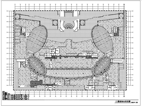 商場深化設(shè)計施工圖二層綜合點位圖