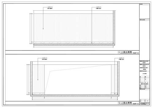 商場(chǎng)深化設(shè)計(jì)施工圖二層立面圖09-10