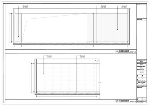 商場(chǎng)深化設(shè)計(jì)施工圖二層立面圖16-17