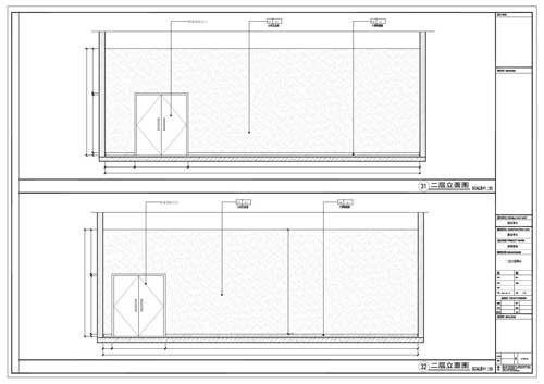 商場(chǎng)深化設(shè)計(jì)施工圖二層立面圖31-32