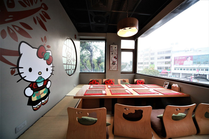 hello kitty主題餐廳餐區(qū)裝修設(shè)計效果圖